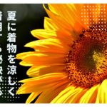 夏に着物を涼しく着用する秘訣があるようでしたら教えて下さい。