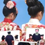 七五三7歳女の子双子コーデ