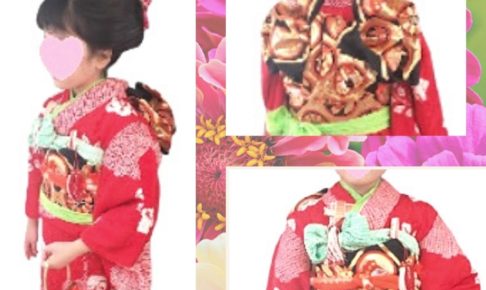 20211002七五三7歳女の子日本髪手結び帯