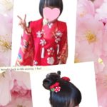 春の七五三3歳女の子