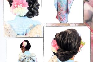 7歳七五三絞りのお着物